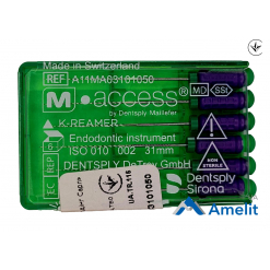 Інструмент ручний K-Reamers M-Access №10, 25 мм (Dentsply Maillefer), 6 шт./пак.